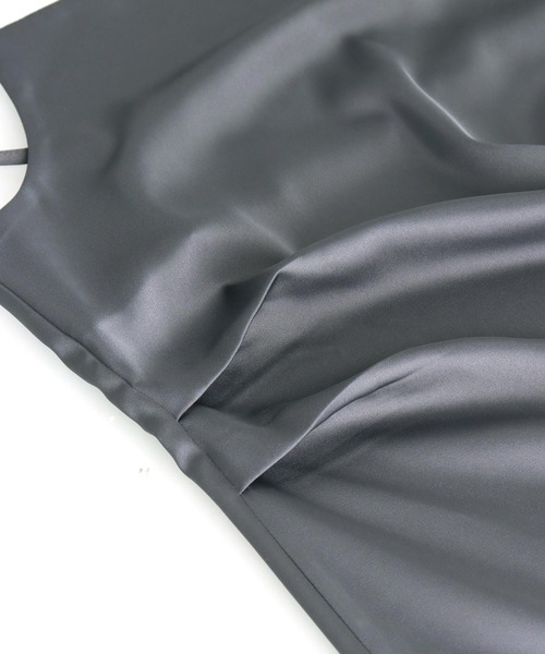 Settimissimo（セッティミッシモ）の「マットサテン ロング キャミソール（キャミソール・レディース・アイボリー/グレー/イエロー・FREE）」の21枚目の写真