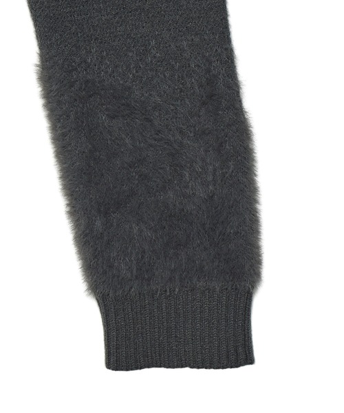 X-girl（エックスガール）の「JACQUARD KNIT COMPACT CARDIGAN（カーディガン/ボレロ・レディース・チャコール/バーガンディー・ONE SIZE）」の6枚目の写真