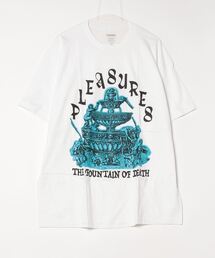 PLEASURES | PLEASURES/プレジャーズ FOUNTAIN T-SHIRT 半袖Tシャツ フロントロゴ グラフィック(Tシャツ/カットソー)