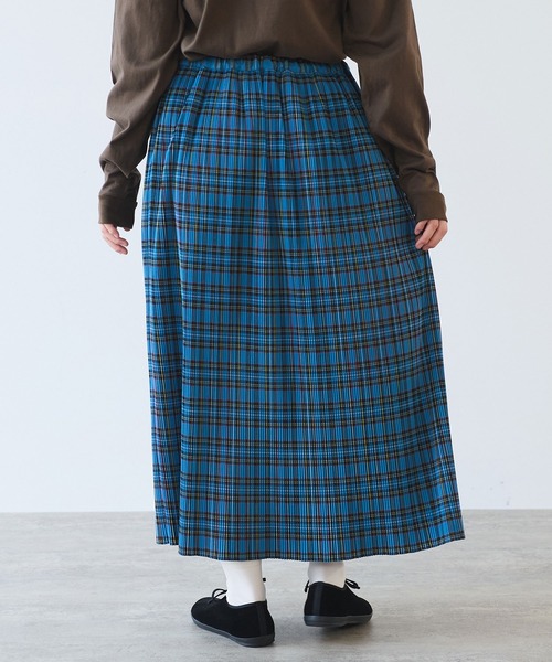 bulle de savon（ビュルデサボン）の「△タータンCHECK プリーツスカート（スカート・レディース・グリーン/レッド/ブルー・FREE）」の14枚目の写真