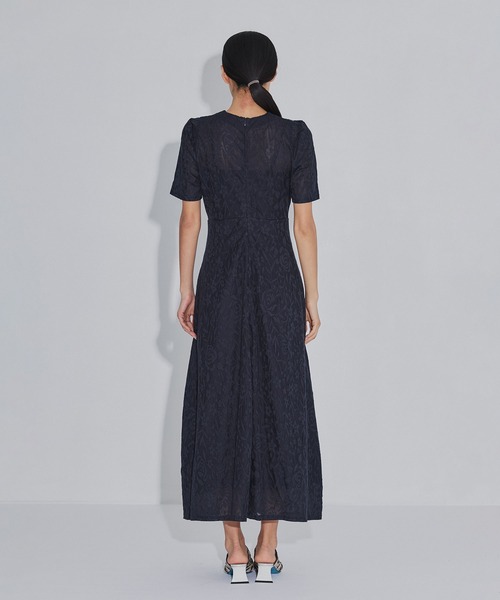 PHOTOCOPIEU(フォトコピュー)の「【PHOTOCOPIEU/フォトコピュー】別注 FLOWER JAQUARD SHORT SLEEVE DRESS/フラワージャガード半袖ワンピース(ワンピース・レディース・ライトブルー/ダークネイビー/イエロー・36/38)」の18枚目の写真