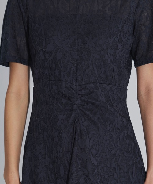 PHOTOCOPIEU(フォトコピュー)の「【PHOTOCOPIEU/フォトコピュー】別注 FLOWER JAQUARD SHORT SLEEVE DRESS/フラワージャガード半袖ワンピース(ワンピース・レディース・ライトブルー/ダークネイビー/イエロー・36/38)」の21枚目の写真
