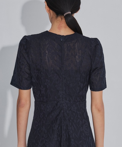 PHOTOCOPIEU(フォトコピュー)の「【PHOTOCOPIEU/フォトコピュー】別注 FLOWER JAQUARD SHORT SLEEVE DRESS/フラワージャガード半袖ワンピース(ワンピース・レディース・ライトブルー/ダークネイビー/イエロー・36/38)」の22枚目の写真