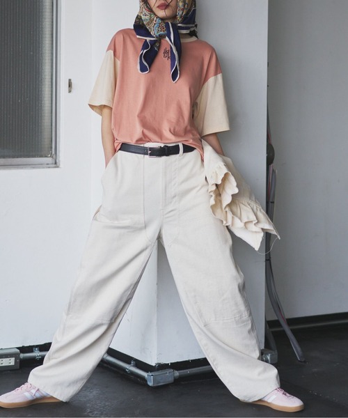 oll(オール)の「mirror T(Tシャツ/カットソー・レディース・ベビーピンク/ライトイエロー・FREE)」の11枚目の写真