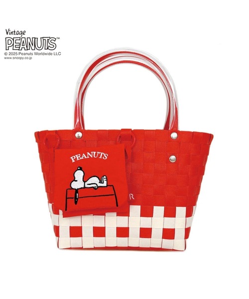 Vintage PEANUTS(ビンテージピーナッツ)の「ルートート / IP.ベビールー.バスケット.ピーナッツ-0I(かごバッグ・レディース・ホワイト系その他/レッド系その他/ブラック系その他/イエロー系その他・FREE)」の4枚目の写真