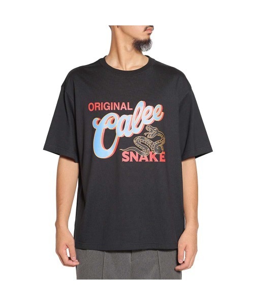 【CALEE】Tシャツ SNAKE LOGO DROP S/S TEE（Tシャツ/カットソー）｜CALEE