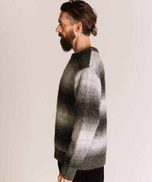 セール】Schott/ショット/GRADATION CREW KNIT/グラデーション クルー