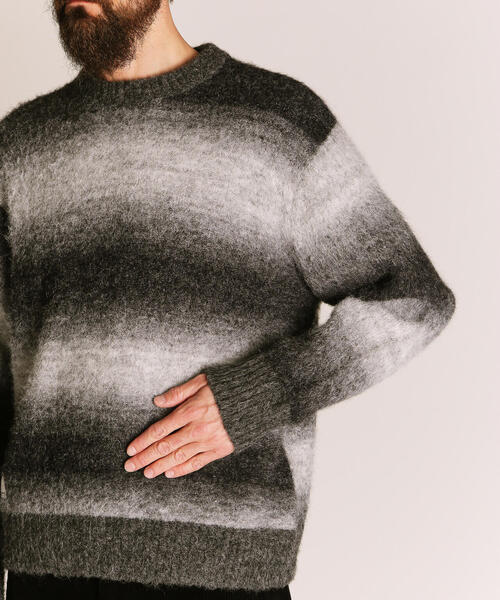 セール】Schott/ショット/GRADATION CREW KNIT/グラデーション クルー