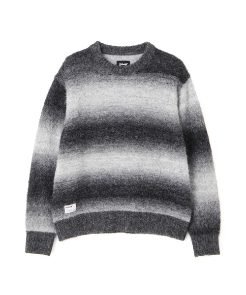 schott（ショット）の「Schott/ショット/GRADATION CREW KNIT/グラデーション クルーニット（ニット/セーター・メンズ・ベージュ/ブラック・M/XL/L）」の12枚目の写真