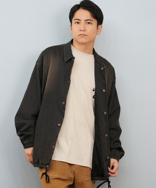 DC（ディーシー）の「DC/ディーシー 25 COACHES JACKET デニム コーチジャケット DJK254028（ブルゾン・メンズ・インディゴブルー/ケミカルウォッシュ/ブラック系その他・XL/L/M）」の13枚目の写真