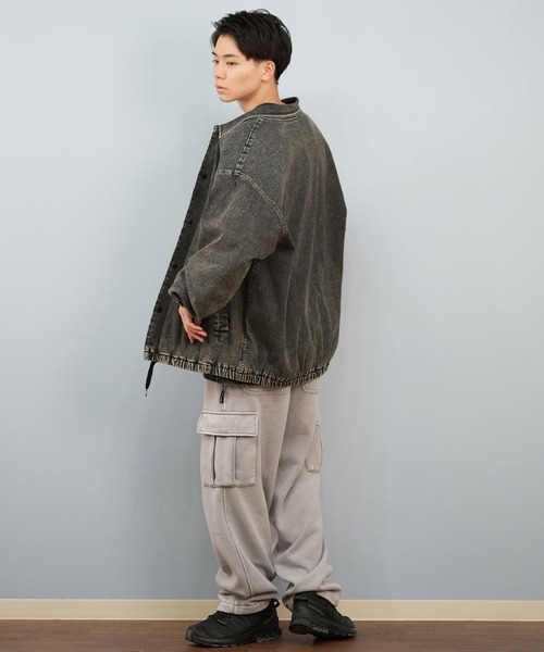 DC（ディーシー）の「DC/ディーシー 25 COACHES JACKET デニム コーチジャケット DJK254028（ブルゾン・メンズ・インディゴブルー/ケミカルウォッシュ/ブラック系その他・XL/L/M）」の11枚目の写真