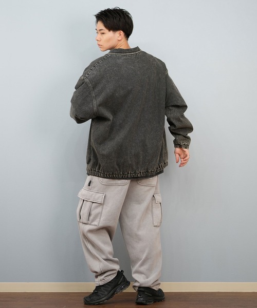 DC（ディーシー）の「DC/ディーシー 25 COACHES JACKET デニム コーチジャケット DJK254028（ブルゾン・メンズ・インディゴブルー/ケミカルウォッシュ/ブラック系その他・XL/L/M）」の12枚目の写真