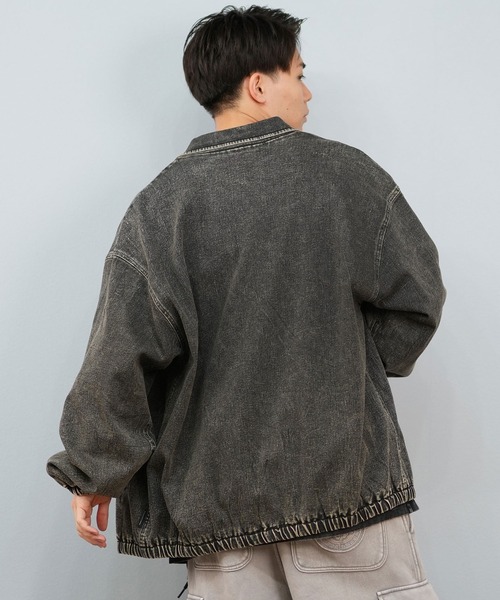 DC（ディーシー）の「DC/ディーシー 25 COACHES JACKET デニム コーチジャケット DJK254028（ブルゾン・メンズ・インディゴブルー/ケミカルウォッシュ/ブラック系その他・XL/L/M）」の6枚目の写真