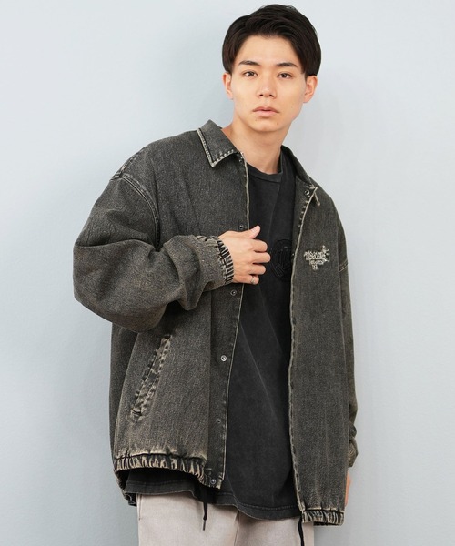 DC（ディーシー）の「DC/ディーシー 25 COACHES JACKET デニム コーチジャケット DJK254028（ブルゾン・メンズ・インディゴブルー/ケミカルウォッシュ/ブラック系その他・XL/L/M）」の5枚目の写真