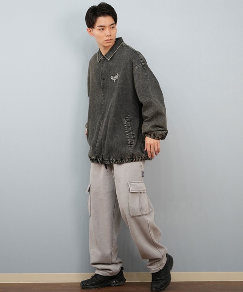 DC（ディーシー）の「DC/ディーシー 25 COACHES JACKET デニム コーチジャケット DJK254028（ブルゾン・メンズ・インディゴブルー/ケミカルウォッシュ/ブラック系その他・XL/L/M）」の10枚目の写真