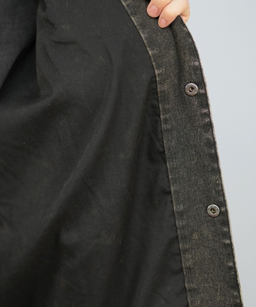 DC（ディーシー）の「DC/ディーシー 25 COACHES JACKET デニム コーチジャケット DJK254028（ブルゾン・メンズ・インディゴブルー/ケミカルウォッシュ/ブラック系その他・XL/L/M）」の21枚目の写真