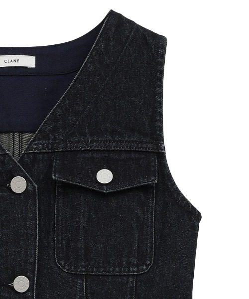 セール】【CLANE/クラネ】LADY DENIM N/S ONEPIECE/デニム
