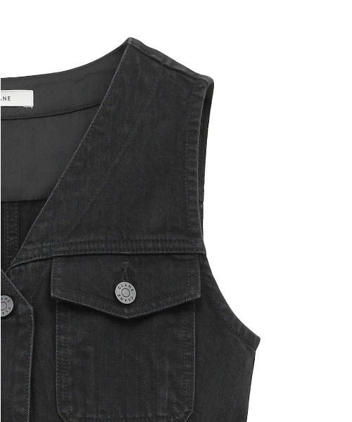 CLANE(クラネ)の「【CLANE/クラネ】LADY DENIM N/S ONEPIECE/デニムワンピース(ワンピース・レディース・インディゴブルー/ブラック・1)」の5枚目の写真