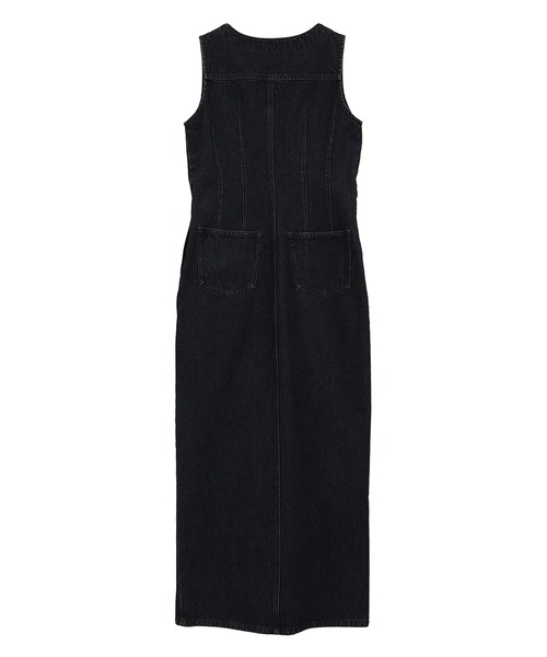 CLANE(クラネ)の「【CLANE/クラネ】LADY DENIM N/S ONEPIECE/デニムワンピース(ワンピース・レディース・インディゴブルー/ブラック・1)」の16枚目の写真