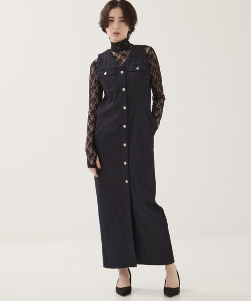 CLANE/クラネ】LADY DENIM N/S ONEPIECE/デニムワンピース
