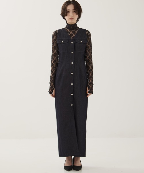 セール】【CLANE/クラネ】LADY DENIM N/S ONEPIECE/デニムワンピース