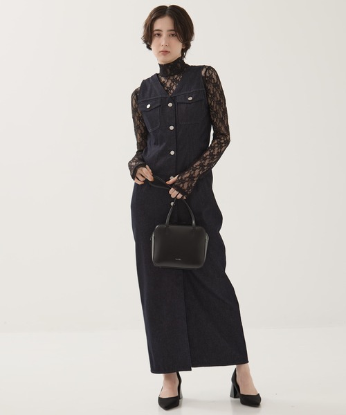 セール】【CLANE/クラネ】LADY DENIM N/S ONEPIECE/デニムワンピース