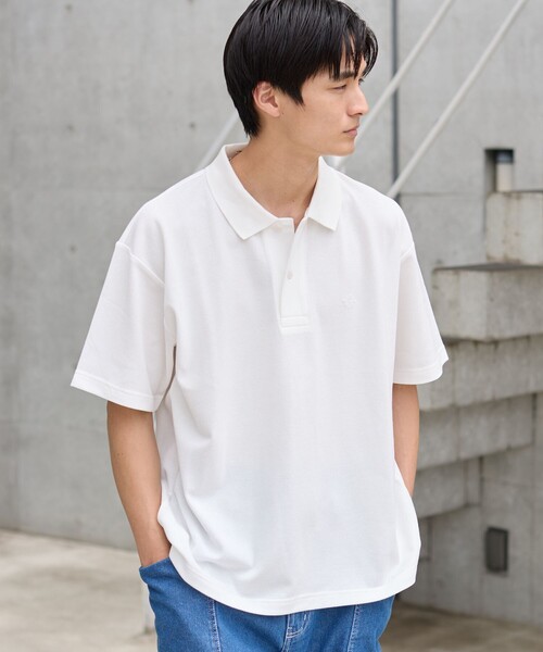 coen（コーエン）の「鹿の子スタンドカラーポロシャツ（ポロシャツ