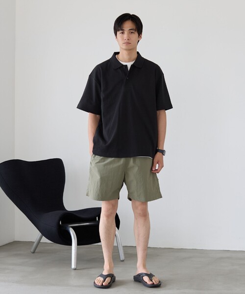 coen（コーエン）の「【CEC】ロゴ刺繍カノコポロシャツ（ポロシャツ・メンズ・ホワイト/ブラック/グレー/モカ・M/L/XL）」の14枚目の写真