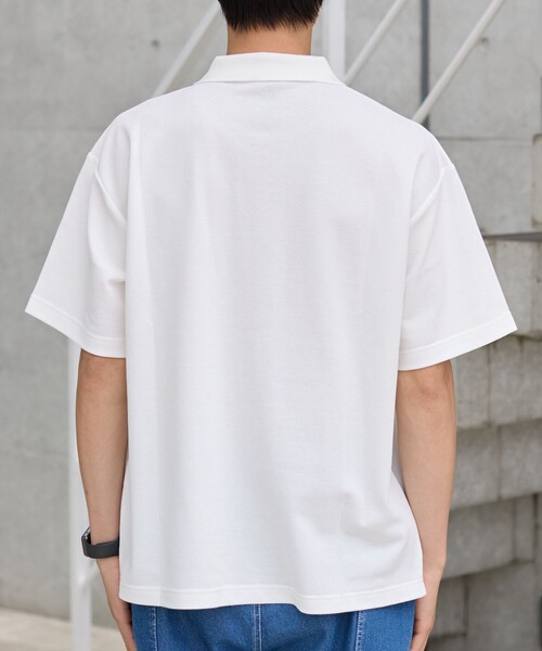 coen（コーエン）の「【CEC】ロゴ刺繍カノコポロシャツ（ポロシャツ・メンズ・ホワイト/ブラック/グレー/モカ・M/L/XL）」の18枚目の写真