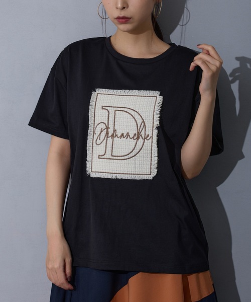 セール】刺繍デザインTシャツ（Tシャツ/カットソー）｜NICOLE