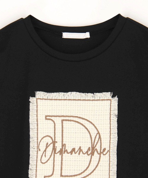 NICOLE white（ニコルホワイト）の「刺繍デザインTシャツ（Tシャツ/カットソー・レディース・オフホワイト/ブラック/ブルー・FREE）」の16枚目の写真