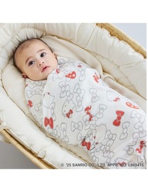 Hoppetta（ホッペッタ）の「【HELLO KITTY × Hoppetta(ホッペッタ)】HELLO KITTY SWADDLE bamboo(スワドルバンブー)（おくるみ）」