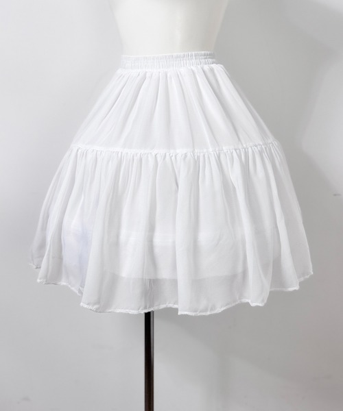 MAISON SELECT(メゾンセレクト)の「6A8 ボーンパニエ(スカート・レディース・ホワイト/ブラック・ONESIZE)」の3枚目の写真