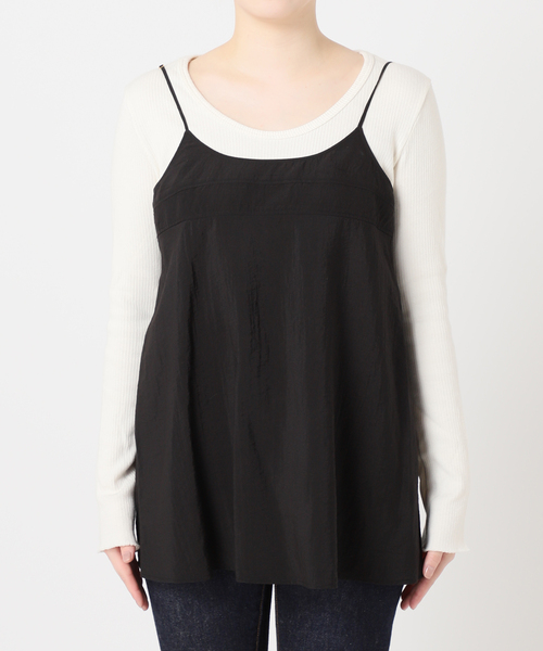 journal standard L'essage(ジャーナルスタンダードレサージュ)の「《セット》シアーストライプ/ムジシャツ&キャミブラウス(シャツ/ブラウス・レディース・ブラック/アイボリー・FREE)」の19枚目の写真