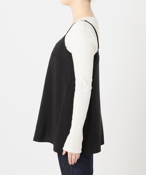 journal standard L'essage(ジャーナルスタンダードレサージュ)の「《セット》シアーストライプ/ムジシャツ&キャミブラウス(シャツ/ブラウス・レディース・ブラック/アイボリー・FREE)」の18枚目の写真