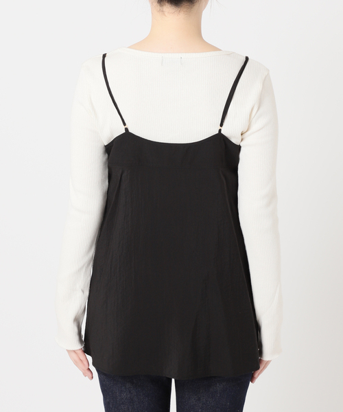 journal standard L'essage(ジャーナルスタンダードレサージュ)の「《セット》シアーストライプ/ムジシャツ&キャミブラウス(シャツ/ブラウス・レディース・ブラック/アイボリー・FREE)」の17枚目の写真