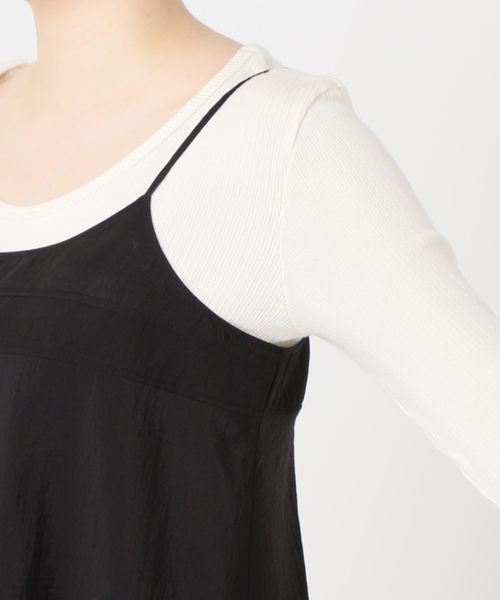 journal standard L'essage(ジャーナルスタンダードレサージュ)の「《セット》シアーストライプ/ムジシャツ&キャミブラウス(シャツ/ブラウス・レディース・ブラック/アイボリー・FREE)」の15枚目の写真