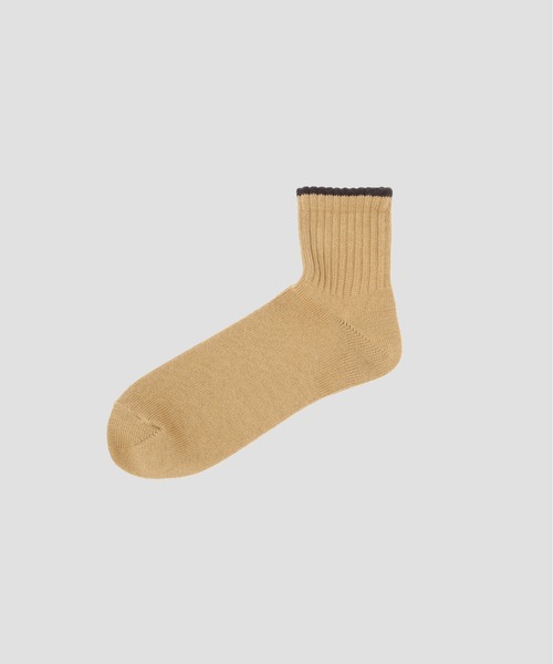 MHL.（エムエイチエル）の「MHL TRAINER SCOKS（ソックス/靴下・メンズ・ベージュ/ネイビー/オフホワイト・FREE）」の3枚目の写真