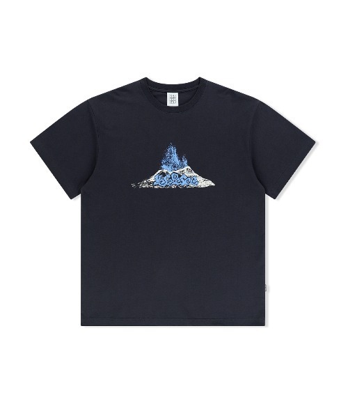 YESEYESEE(イエスアイシー)の「Volcanic Eruption Tee(Tシャツ/カットソー・メンズ・チャコール/グレー/ホワイト・S/M/L/XL)」の3枚目の写真