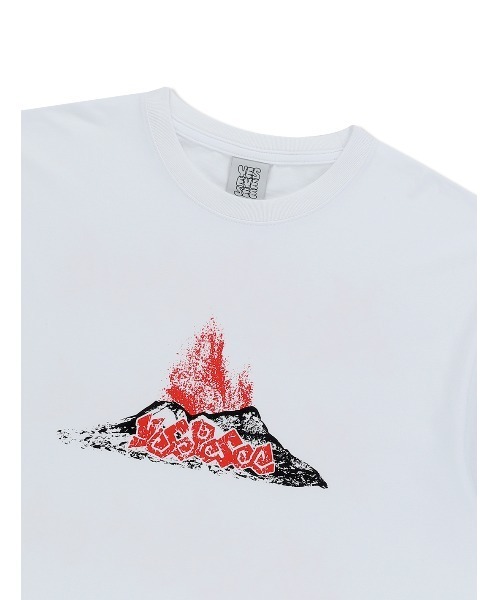 YESEYESEE(イエスアイシー)の「Volcanic Eruption Tee(Tシャツ/カットソー・メンズ・チャコール/グレー/ホワイト・S/M/L/XL)」の7枚目の写真