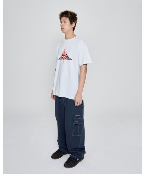 YESEYESEE(イエスアイシー)の「Volcanic Eruption Tee(Tシャツ/カットソー・メンズ・チャコール/グレー/ホワイト・S/M/L/XL)」の20枚目の写真