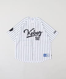 KEBOZ/ケボズ MESH STRIPE BASEBALL JERSEY
