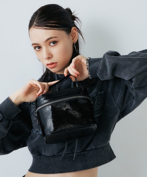 GYDA（ジェイダ）の「GYDA(ジェイダ)2WAYバニティバッグ ショルダーバッグ GY-B365 パイソンエンボス（ショルダーバッグ・レディース・ブラック/レッド/パイソン・FREE）」の19枚目の写真