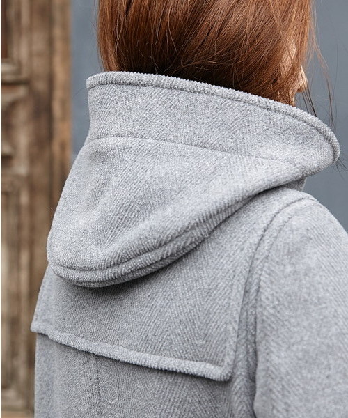 SLY（スライ）の「【otona MUSE12月号掲載】WOOLダッフルLONG COAT（ダッフルコート・レディース・ブラック/グレー・1/2）」の8枚目の写真