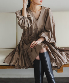 ワンピース Chelsea Checked Tie Dress/Her lip to Chelsea Checked Tie Dress（ワンピース）｜Her lip to（ハー