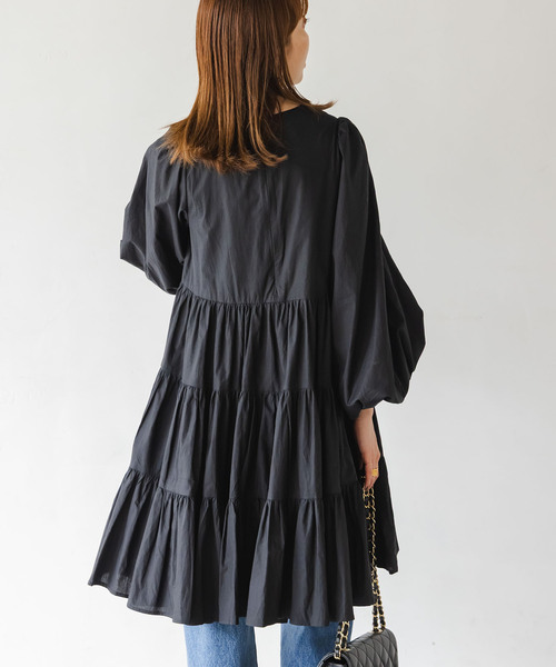 MARIHA(マリハ)の「MARIHA/マリハ エンジェルのミニドレス(ワンピース・レディース・ブルー/ブラック/ベージュ・36)」の11枚目の写真