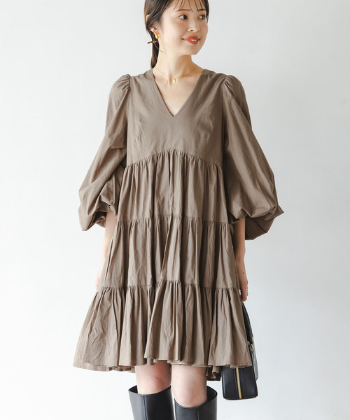 MARIHA(マリハ)の「MARIHA/マリハ エンジェルのミニドレス(ワンピース・レディース・ブルー/ブラック/ベージュ・36)」の20枚目の写真