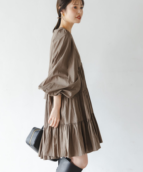 MARIHA(マリハ)の「MARIHA/マリハ エンジェルのミニドレス(ワンピース・レディース・ブルー/ブラック/ベージュ・36)」の21枚目の写真