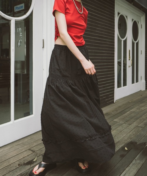 HANNE(アン)の「ティアードボリュームスカート(スカート・レディース・ブラック/ホワイト/その他1・SMALL/MEDIUM)」の18枚目の写真