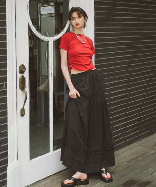 HANNE(アン)の「ティアードボリュームスカート(スカート・レディース・ブラック/ホワイト/その他1・SMALL/MEDIUM)」の20枚目の写真